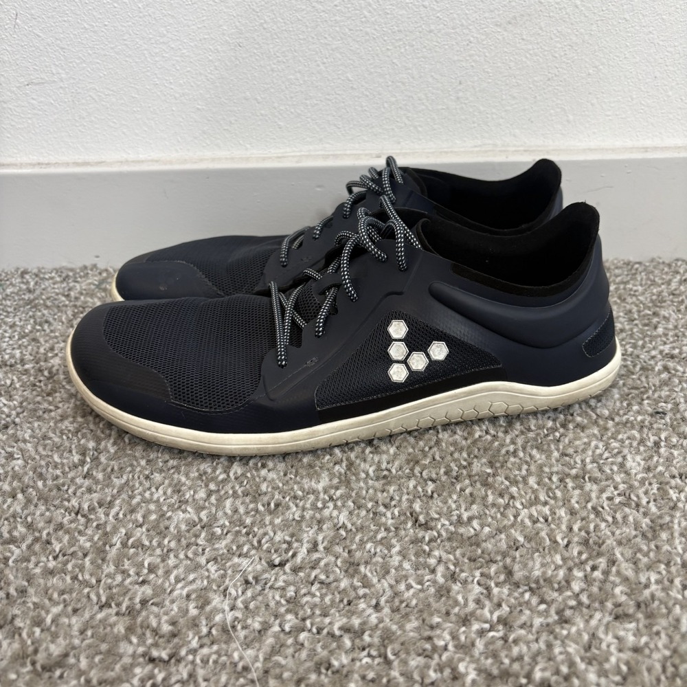 Vivobarefoot Mens Primus Lite III Shoes Mens EU 43 Navy Blue US 10 Weightlifting